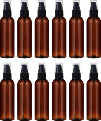 ceeyu 100 ml PET Bottle(Pack of 12, Brown, Black)