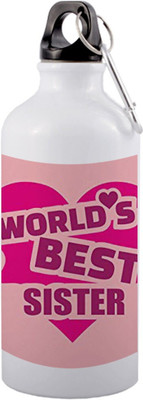 COLOR YARD 600 ml Aluminium Sipper(Pack of 1, White)