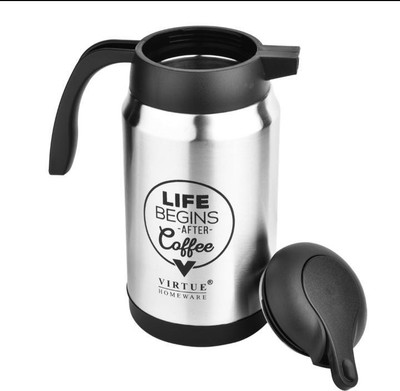 DIGNESH 1000 ml Steel Flask(Pack of 1, Silver)