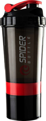 TRUE INDIAN 500 ml Plastic Shaker(Pack of 1, Red)