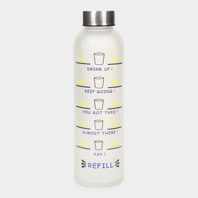 HitechMart 1000 ml Glass Bottle(Pack of 1, White)