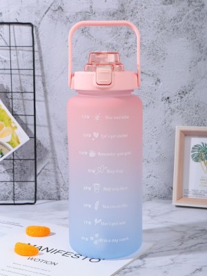 Urban SS 1000 ml BPA Free Travel Leakproof Water Bottle for Home & Gym 1000 ml Bottle With Drinking Glass(Pack of 1, Multicolor, Plastic)