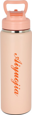 Home-pro 800ml Hot & Cold Thermosteel Premium Vaccum Flask Bottle with Handle 800 ml Flask(Pack of 1, Pink, Steel)