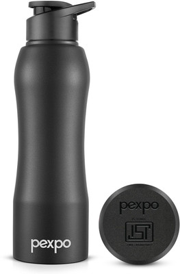 pexpo 1000 ml Steel Bottle(Pack of 1, Black)