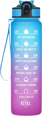 Givni Mart 1000 ml Plastic Bottle(Pack of 1, Multicolor)