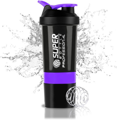 TRUE INDIAN 500 ml Plastic Shaker(Pack of 1, Purple)