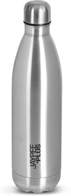 Jaypee Plus 1000 ml Steel Bottle(Pack of 1, Steel/Chrome)