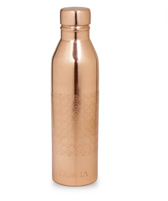 TAMBA CREATIONS Pure Copper Bottle With Etching Design 1000 ml Bottle(Pack of 1, Copper, Copper)