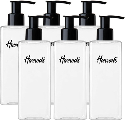 HARRODS 250 ml Plastic Bottle(Pack of 6, White)