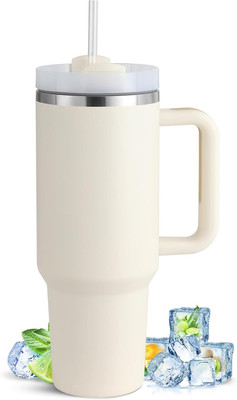 CLVMART 1200ml Tumbler With Handle, Stainless Steel, Insulated Vacuum Stainless Steel Coffee Mug(1200 ml)