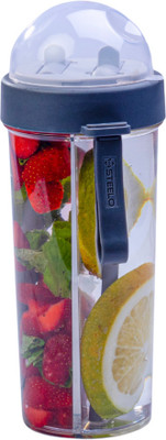 SCL Steelo 600 ml Plastic Shaker(Pack of 1, Black)