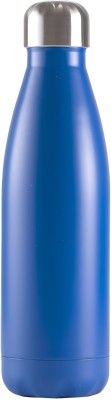 Happykids Double Wall 500ml Stainless Steel Water Bottle 24 Hrs Hot & Cold 500 ml Bottle(Pack of 1, Blue, Steel)