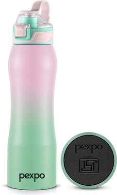 pexpo 1000 ml Stainless Steel Bottle(Pack of 1, Pink, Green)