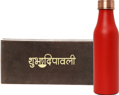 INTERNATIONAL GIFT 1000 ml Copper Bottle(Pack of 1, Red)