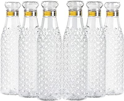 Mdplasto 1000 ml PET Bottle(Pack of 6, White)