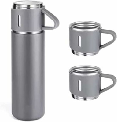 JAIN ELECTRONICS Drink Thermal Insulated Vacuum Flask Hot Cold Water Coffee Tea Mug Travel Picnic 500 ml Bottle(Pack of 1, Multicolor, Plastic)