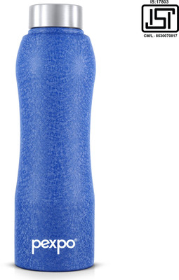 pexpo 1000 ml Steel Bottle(Pack of 1, Blue)