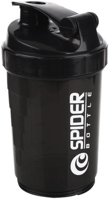 HouseOfCommon 500 ml Plastic Shaker(Pack of 1, Black)