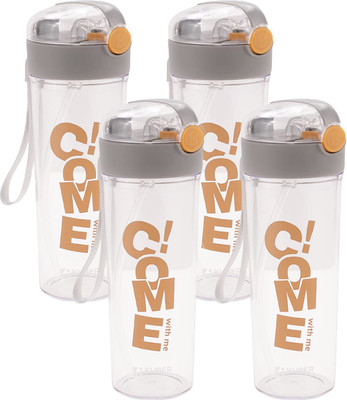 KUBER INDUSTRIES 420 ml Plastic Sipper(Pack of 4, Grey)