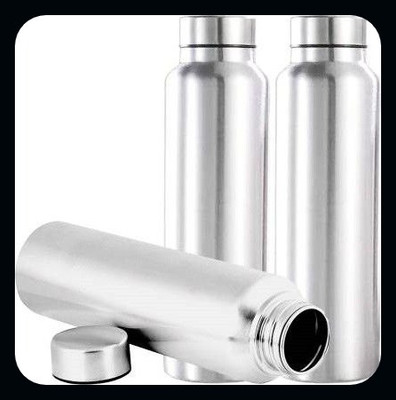 Trendblend 1000 ml Steel Bottle(Pack of 3, Silver)