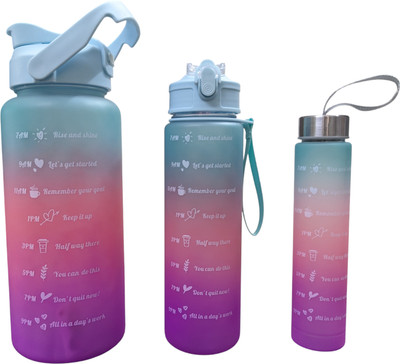 EKOKI 3200 ml Plastic Sipper(Pack of 3, Blue, Pink, Purple)