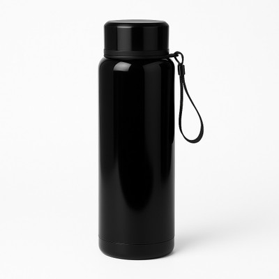 TheShopperShop 1000 ml Steel Sipper(Pack of 1, Black)