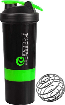 TRUE INDIAN 500 ml Plastic Shaker(Pack of 1, Green)