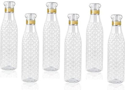 Indus 1000 ml Plastic Bottle(Pack of 6, White)