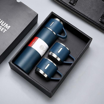 Bombay Enterpries 500 ml Stainless Steel Flask(Pack of 1, Blue)