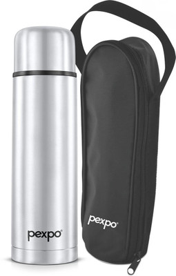 pexpo 1000 ml Steel Flask(Pack of 1, Silver)