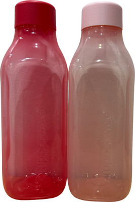 TUPPERWARE 1000 ml Plastic Bottle(Pack of 2, Red, Pink)