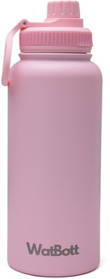 Watbott 1000 ml Steel Sipper(Pack of 1, Pink)