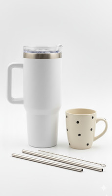 meravivigh 1200 ml Stainless Steel Sipper(Pack of 1, White)