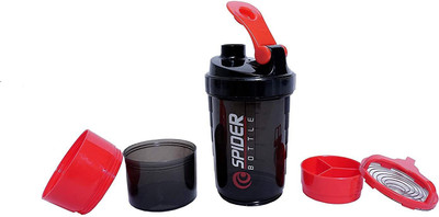 Da Novira 500 ml Plastic Shaker(Pack of 1, Red)
