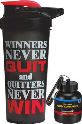 TRUE INDIAN 700 ml Plastic Shaker(Pack of 2, Red)