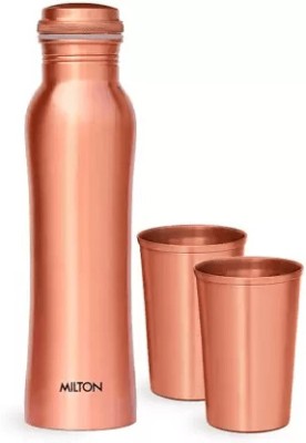 MILTON Copperas Gift Set 2 Glass & 950 ml Bottle(Pack of 3, Copper, Copper)