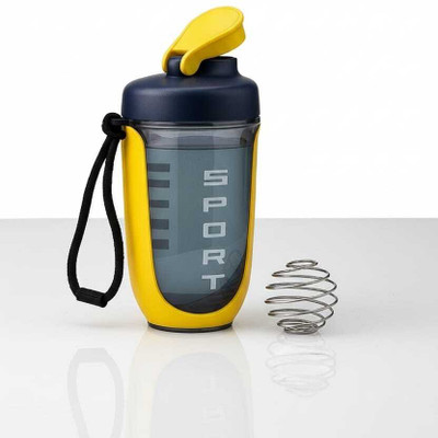 FINREX 700 ml Plastic Shaker(Pack of 1, Yellow)