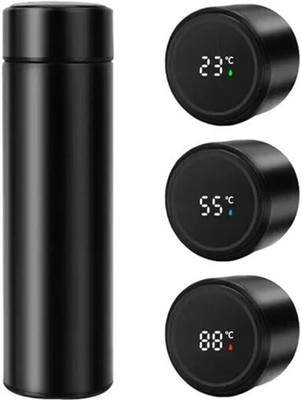 JQYIA 500 ml Steel Bottle(Pack of 1, Black)