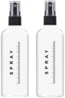 EverGlam 200 ml Plastic Spray Bottle(Pack of 2, Clear)