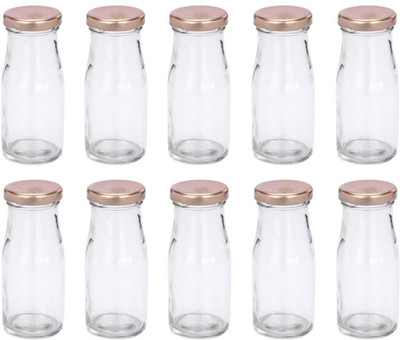 1st Time 100 ml Glass Bottle(Pack of 10, Clear)