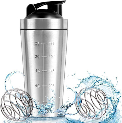 ShopiMoz 750 ml Steel Shaker(Pack of 1, Silver)