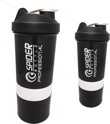 TRUE INDIAN 500 ml Plastic Shaker(Pack of 2, White)