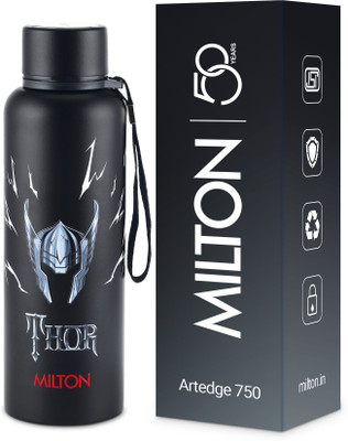 MILTON 725 ml Stainless Steel Bottle(Pack of 1, Black)