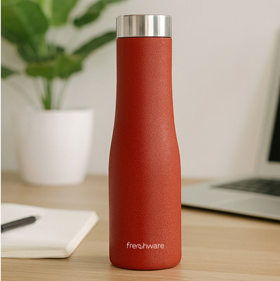 Frenchware 950 ml Steel Bottle(Pack of 1, Red)