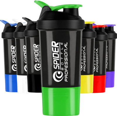 ZYRO 500 ml Plastic Shaker(Pack of 1, Green)
