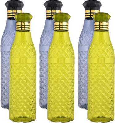 KUBER INDUSTRIES 1000 ml Plastic Bottle(Pack of 6, Multicolor)