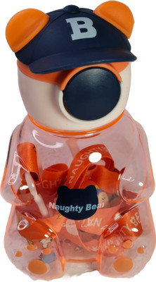 NRKTOO 500 ml Plastic Sipper(Pack of 1, Orange)