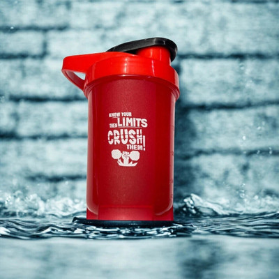 Roronoa 500 ml Plastic Shaker(Pack of 1, Red)