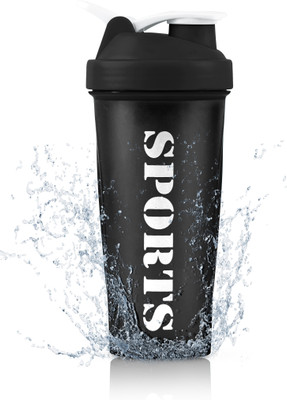 COOL INDIANS 600 ml Plastic Shaker(Pack of 1, Black)