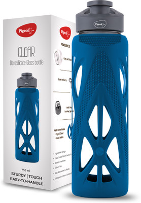 Pigeon 750 ml Glass Bottle(Pack of 1, Blue)